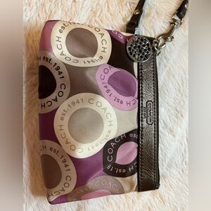 Coach Satin Wristlet